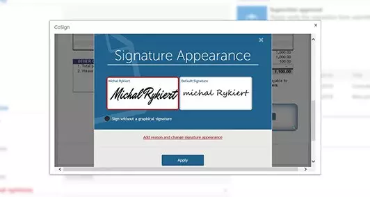 Digital signatures in WEBCON BPS